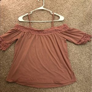 Rue21 off the shoulder with straps top